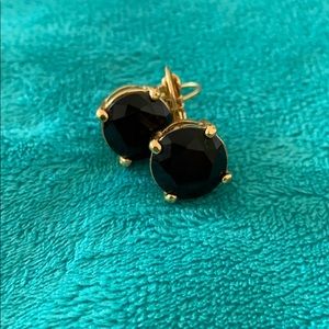 Kate Spade black stud drop earrings